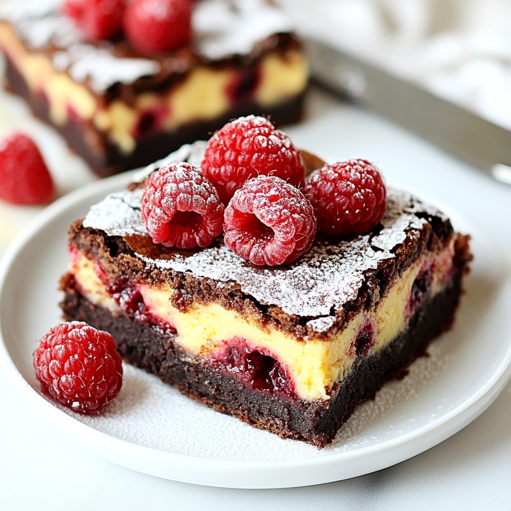 Raspberry Cheesecake Brownies Irresistible Dessert Treat