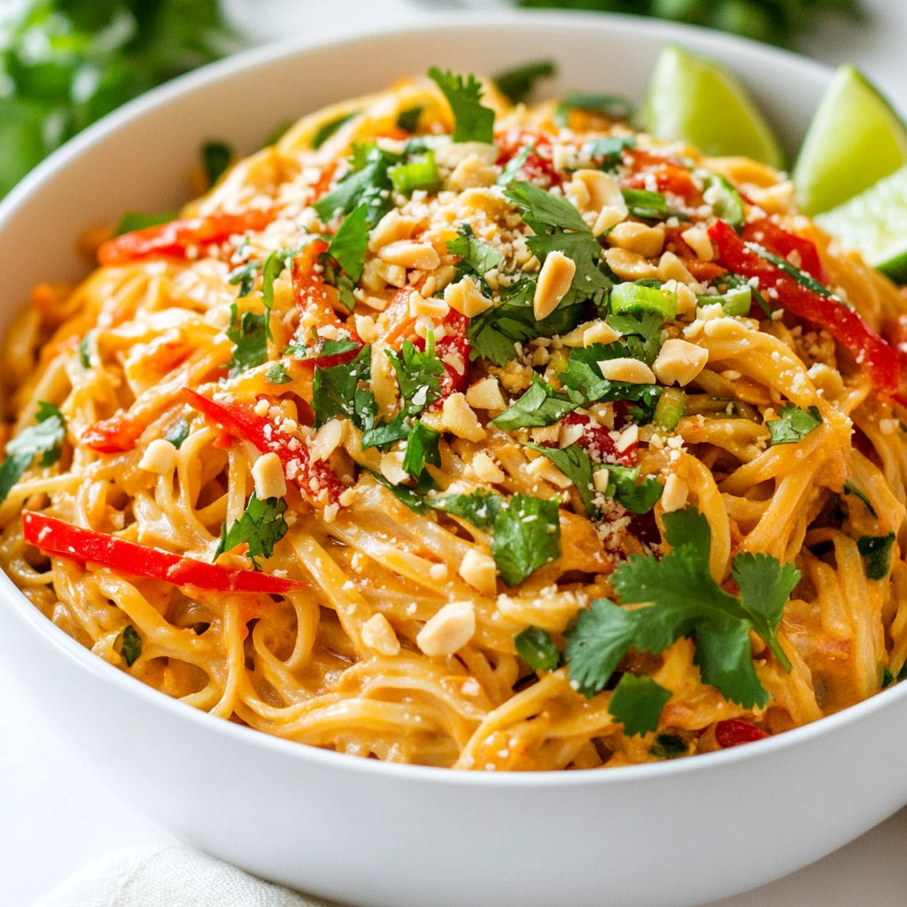 Spicy Thai Peanut Noodles Flavorful and Simple Dish