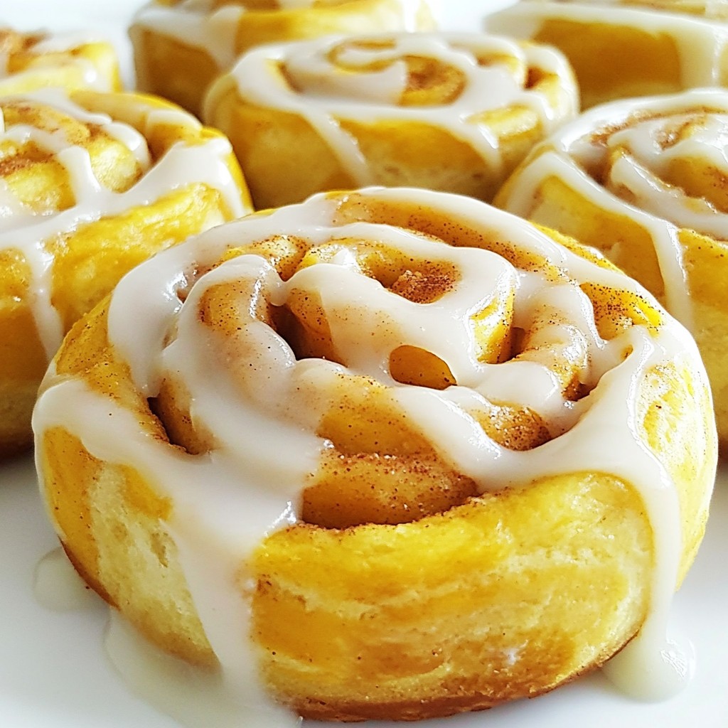 Pumpkin Pie Cinnamon Rolls Delightful Fall Treat