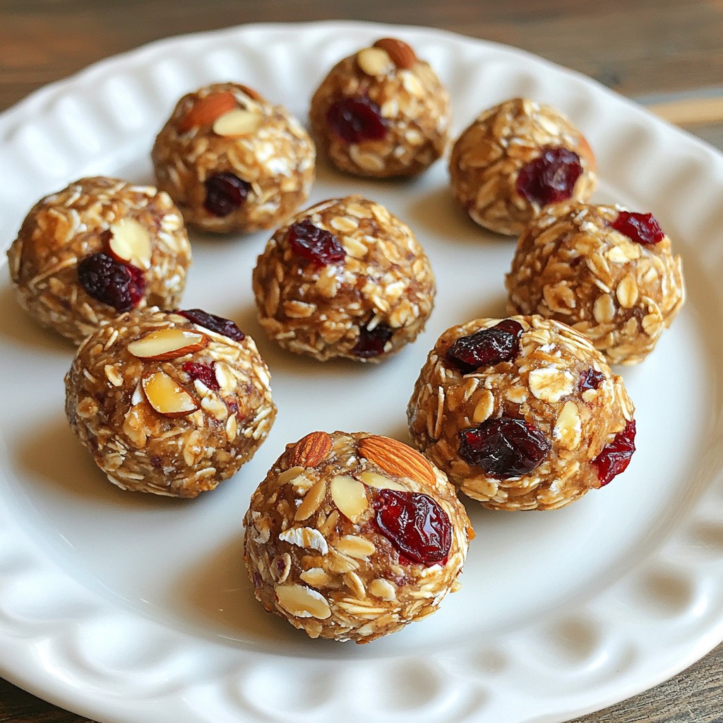 Cranberry Almond Energy Bites Nutritious Snack Idea