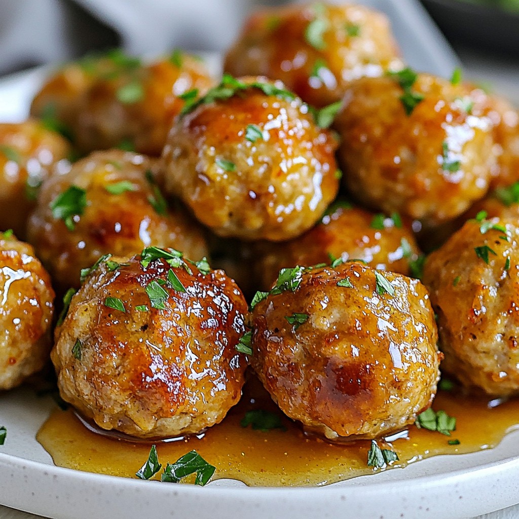 Honey Garlic Turkey Meatballs Easy and Flavorful Dish