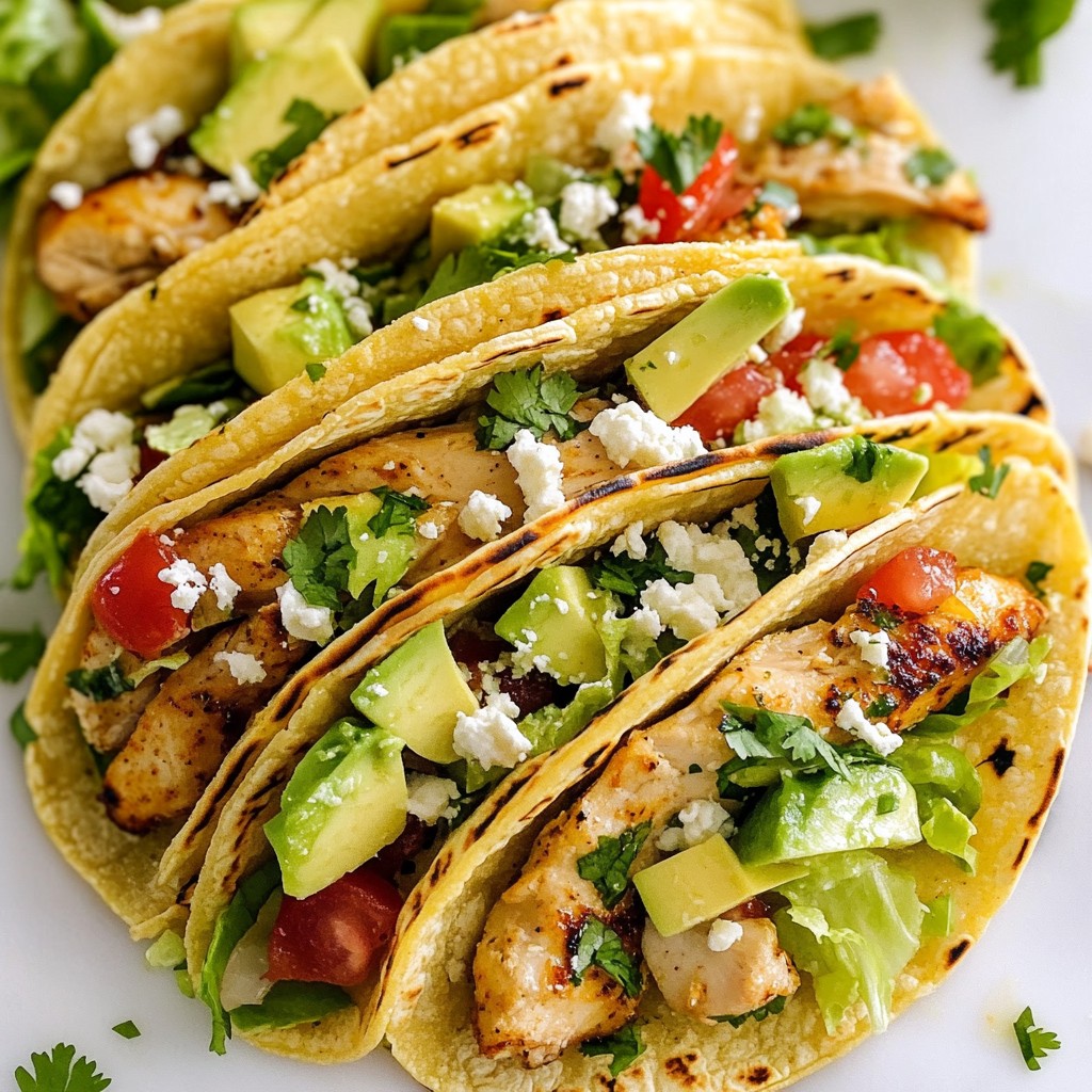Cilantro Lime Chicken Tacos Fresh and Flavorful Meal