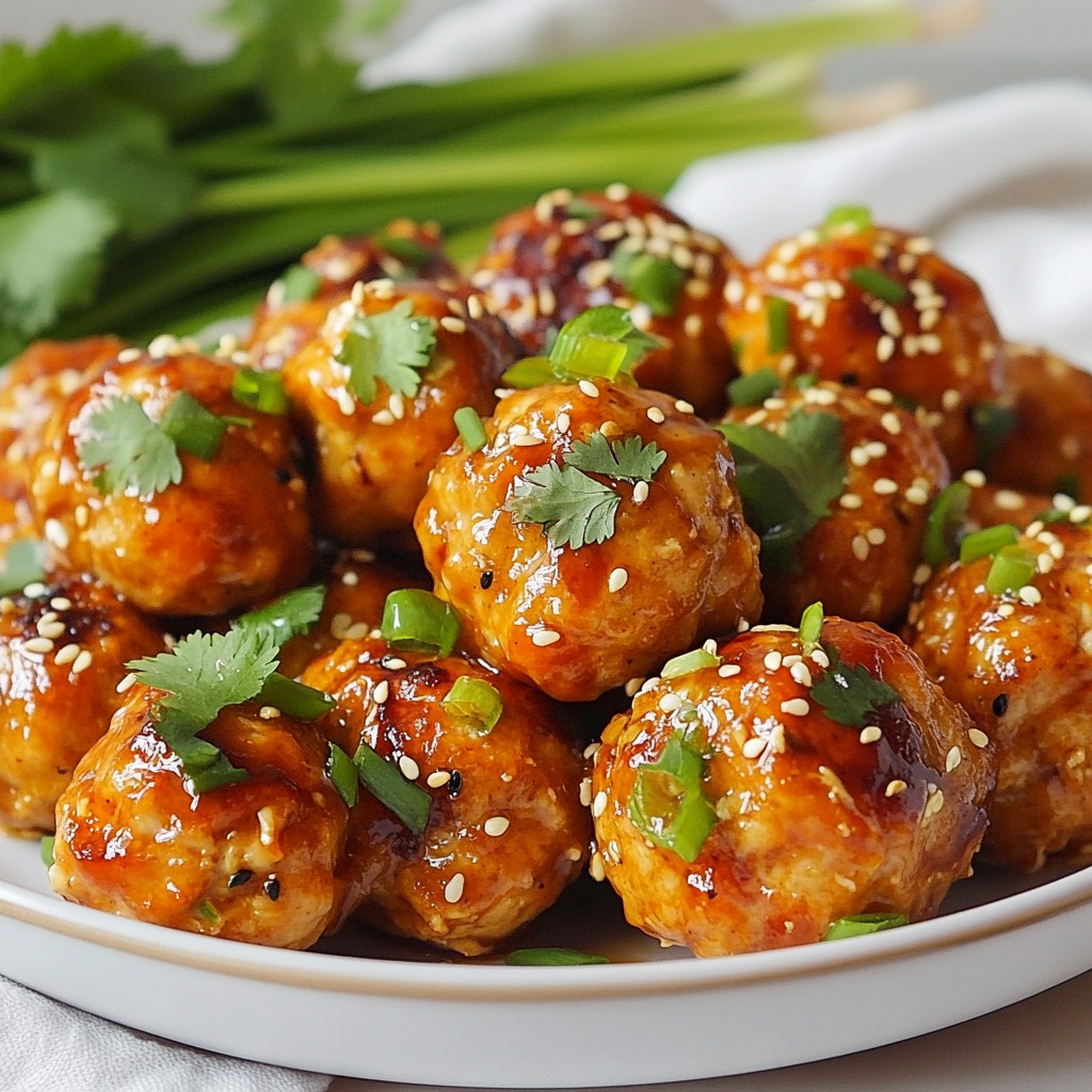 Sweet Teriyaki Chicken Meatballs Flavorful and Easy Recipe