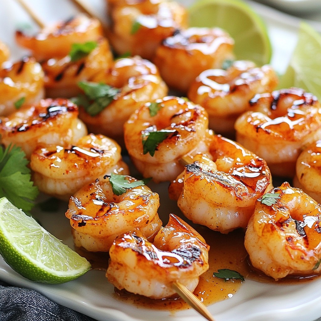 Honey Sriracha Shrimp Skewers Flavorful and Easy Recipe