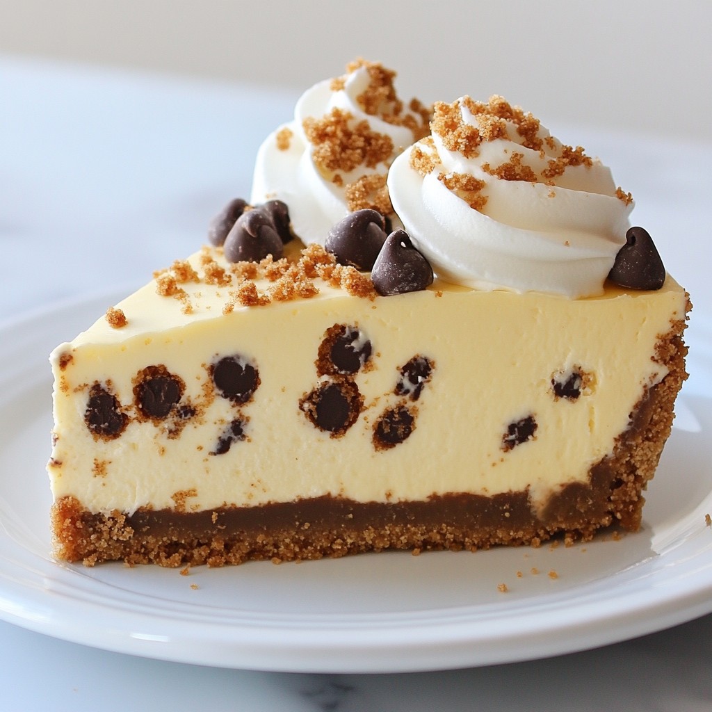 Chocolate Chip Cookie Dough Cheesecake Delightful Treat