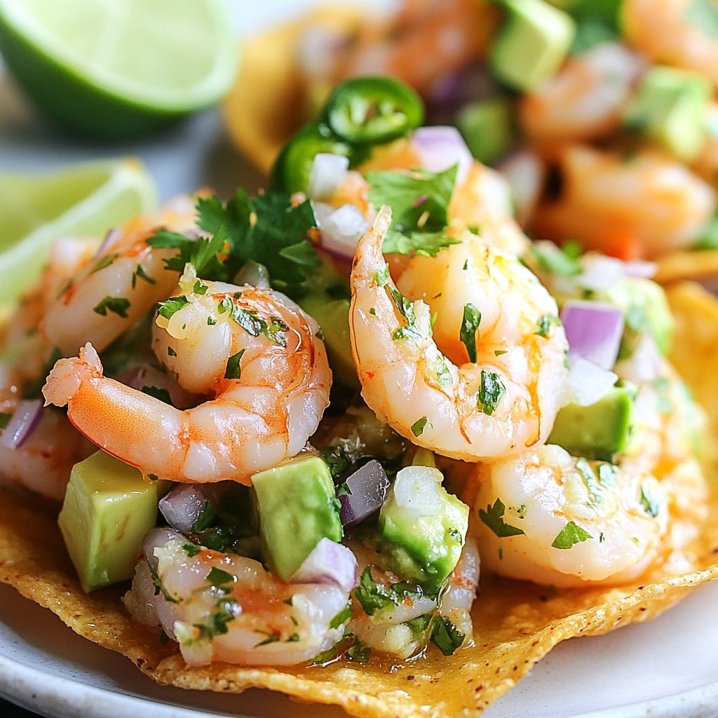 Savory Shrimp Ceviche Tostadas Fresh and Flavorful Dish