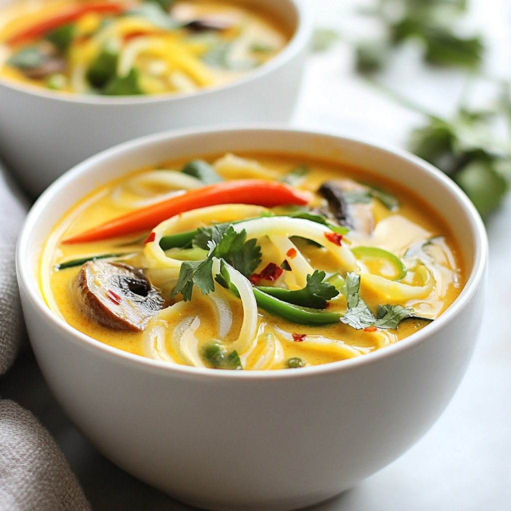Spicy Thai Coconut Soup Flavorful and Easy Recipe