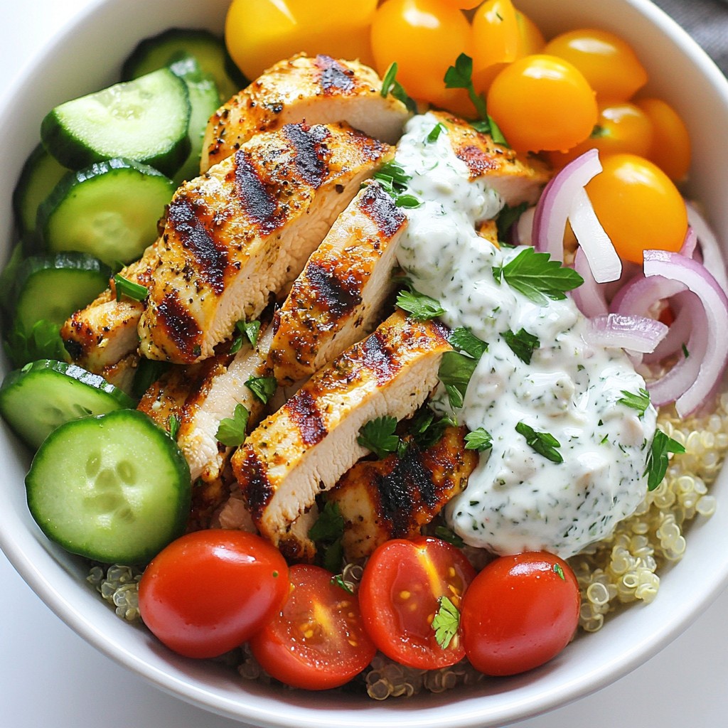 Greek Chicken Gyro Bowls Flavorful and Fresh Meal