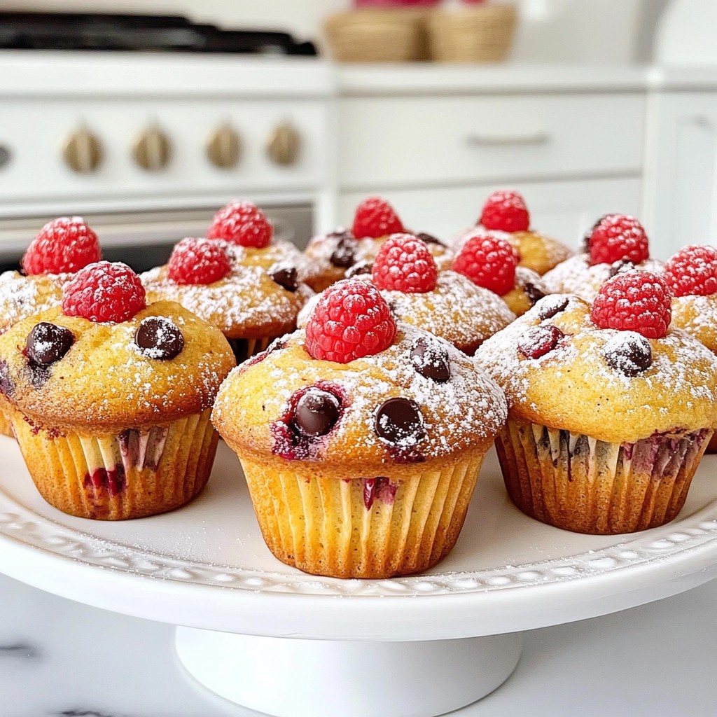 Raspberry Chocolate Chip Muffins Easy and Tasty Recipe