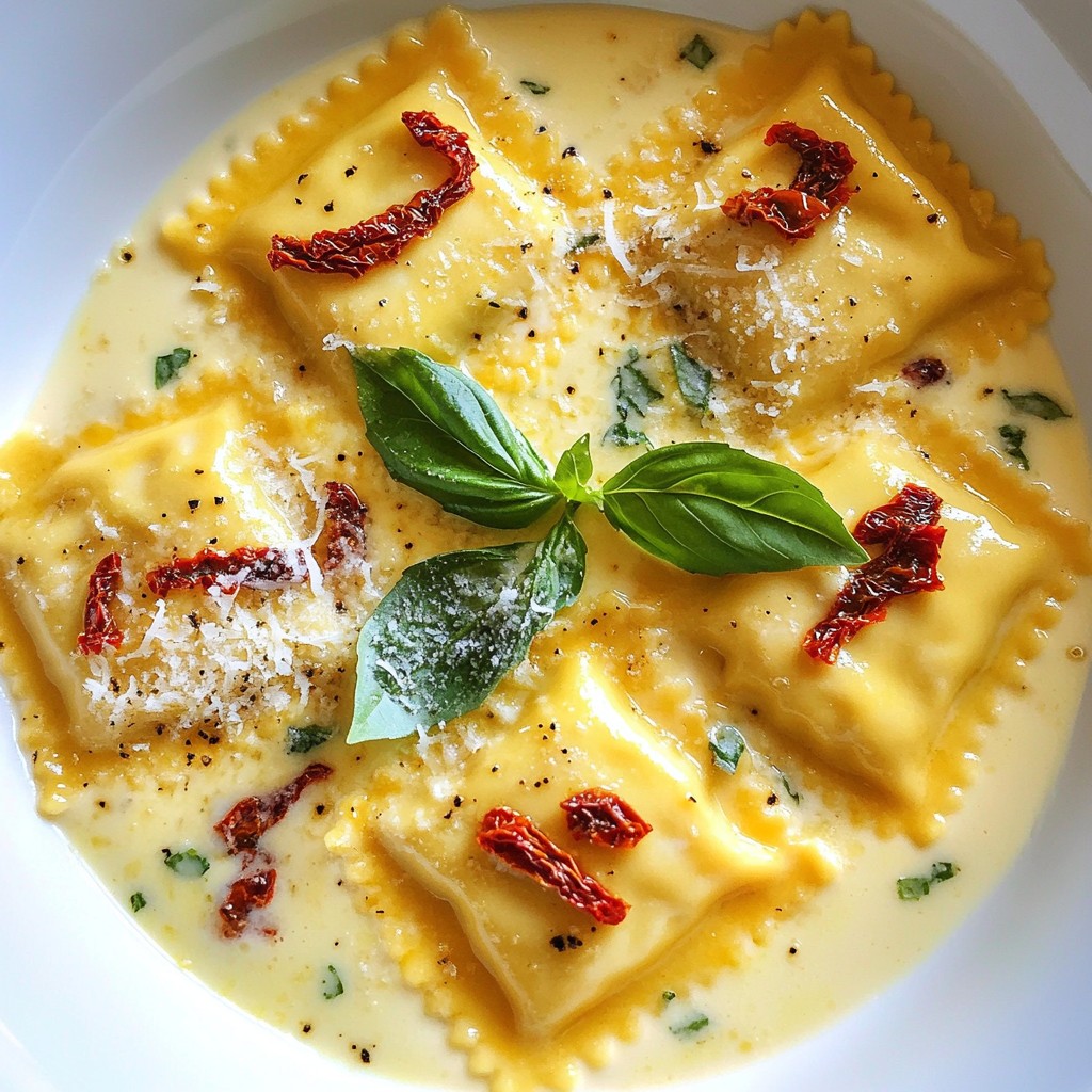 Creamy Sun-Dried Tomato Ravioli Simple and Tasty Dish