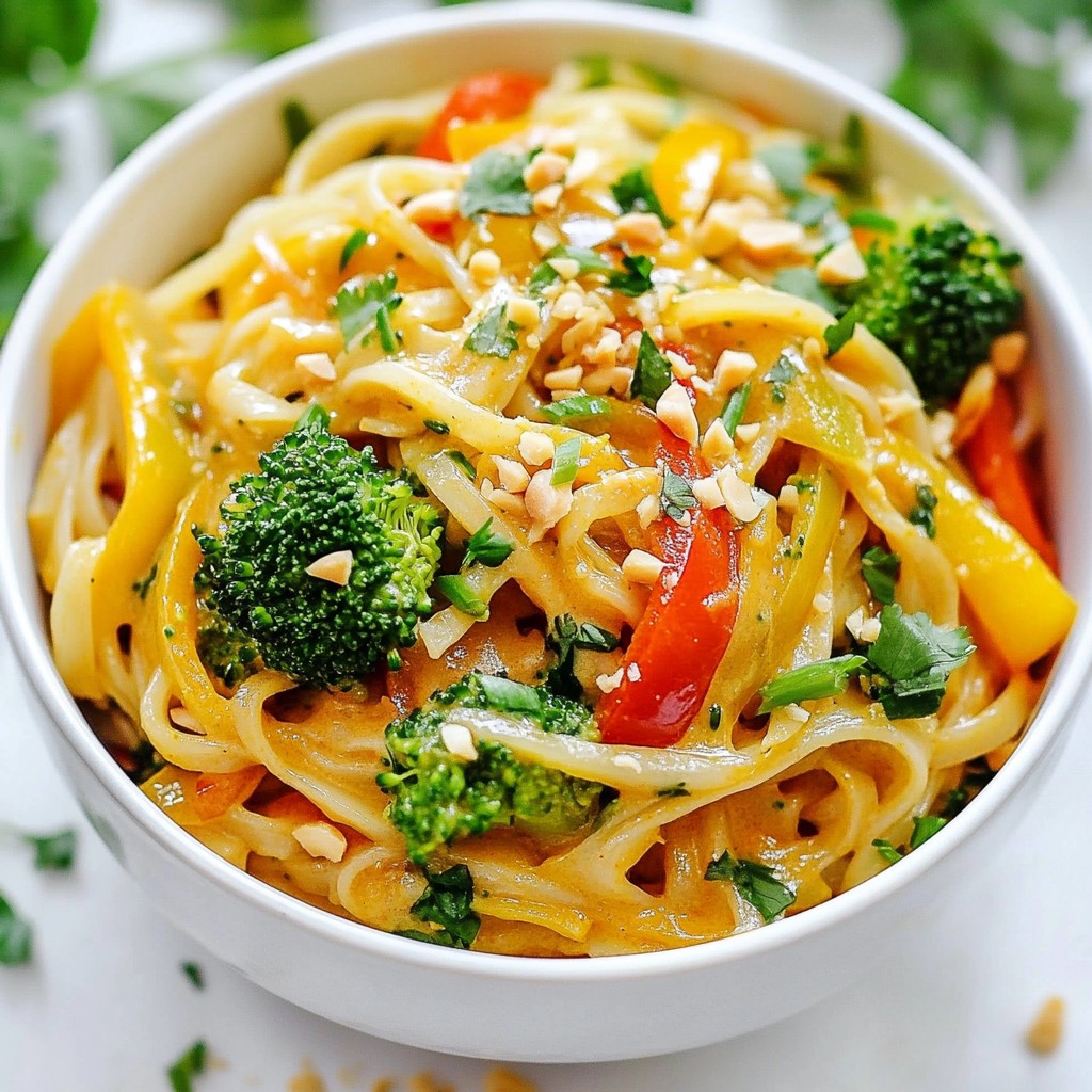 Spicy Thai Coconut Curry Noodles Vibrant Flavor Delight