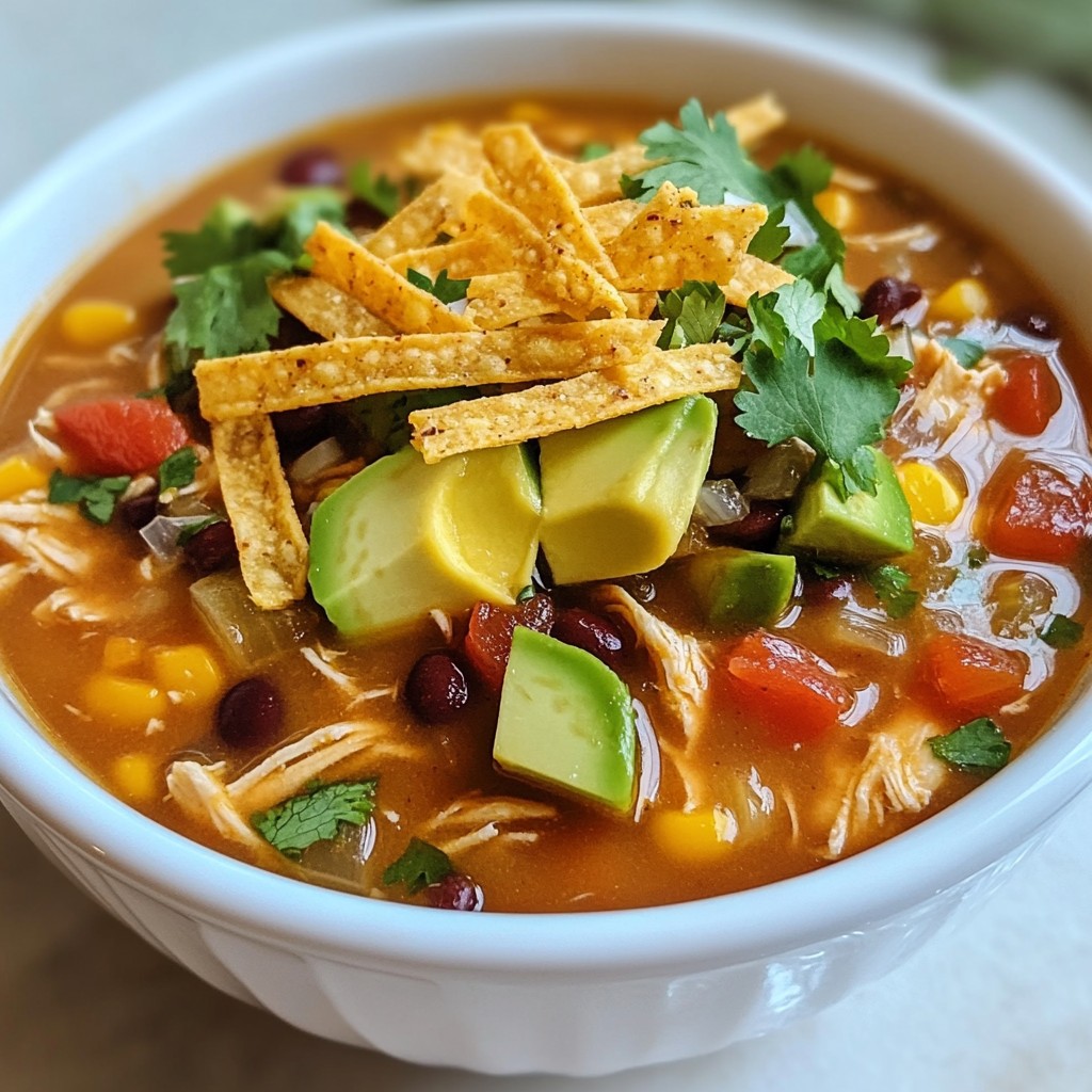 Southwest Chicken Tortilla Soup Flavorful and Simple Recipe