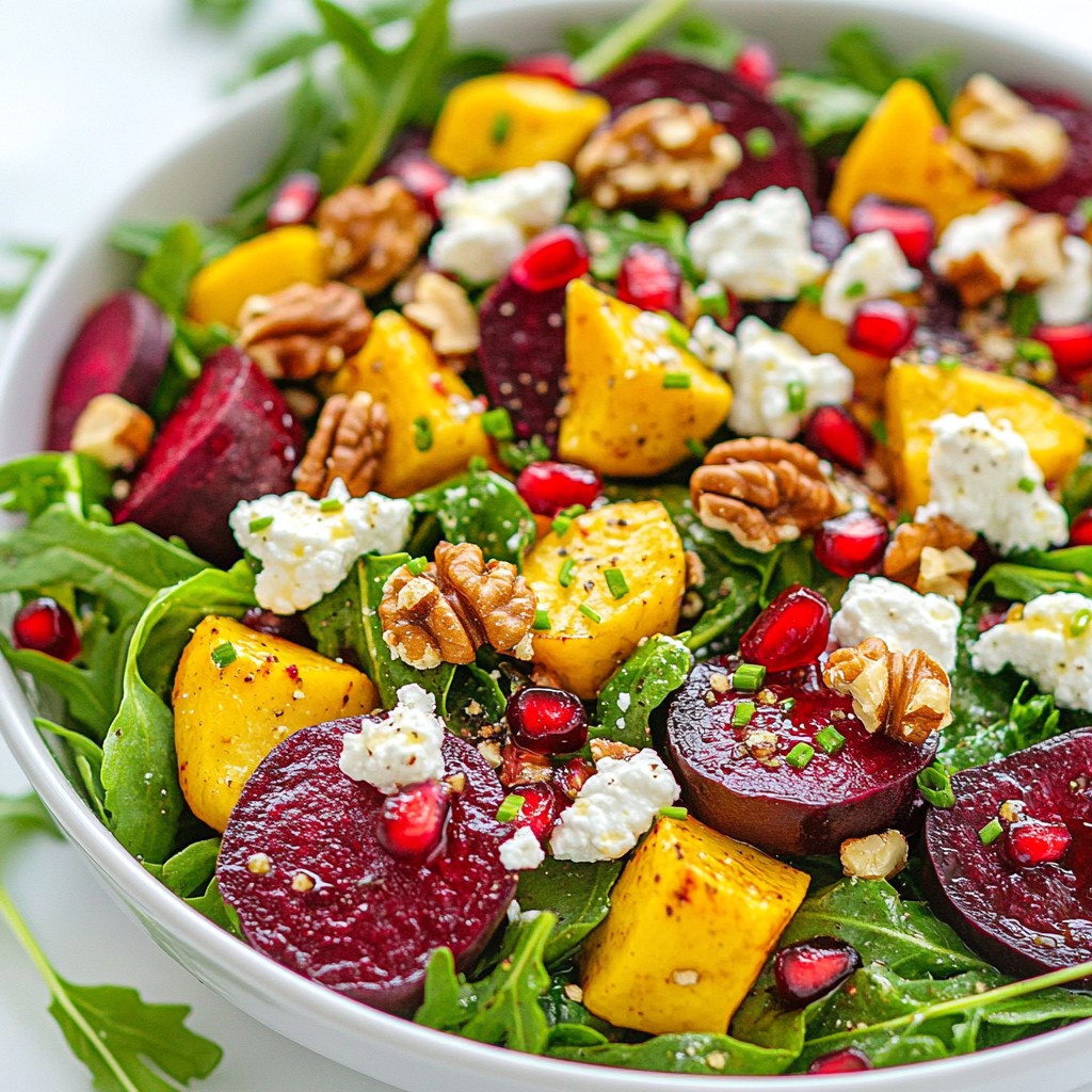 Roasted Beet Goat Cheese Salad Tasty and Healthy Dish