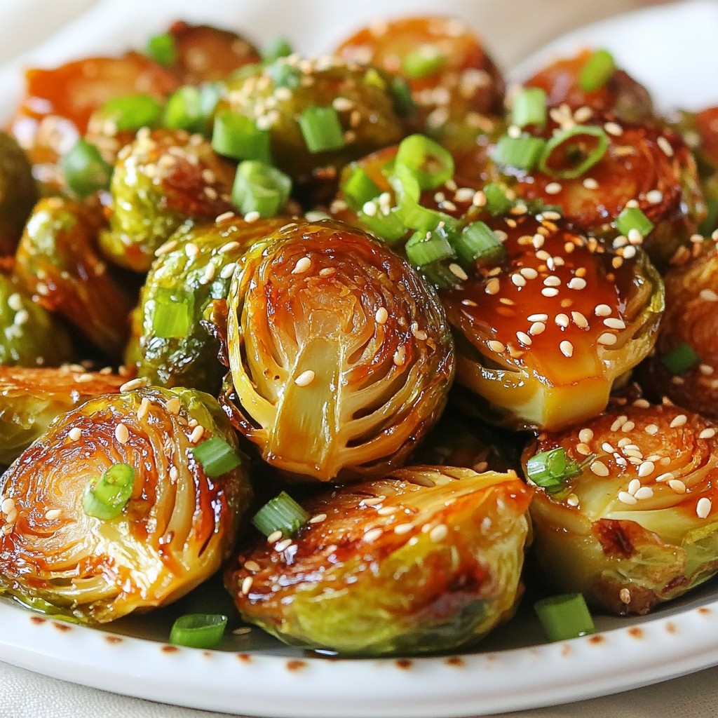 Honey Sriracha Brussels Sprouts Flavorful Roasted Dish