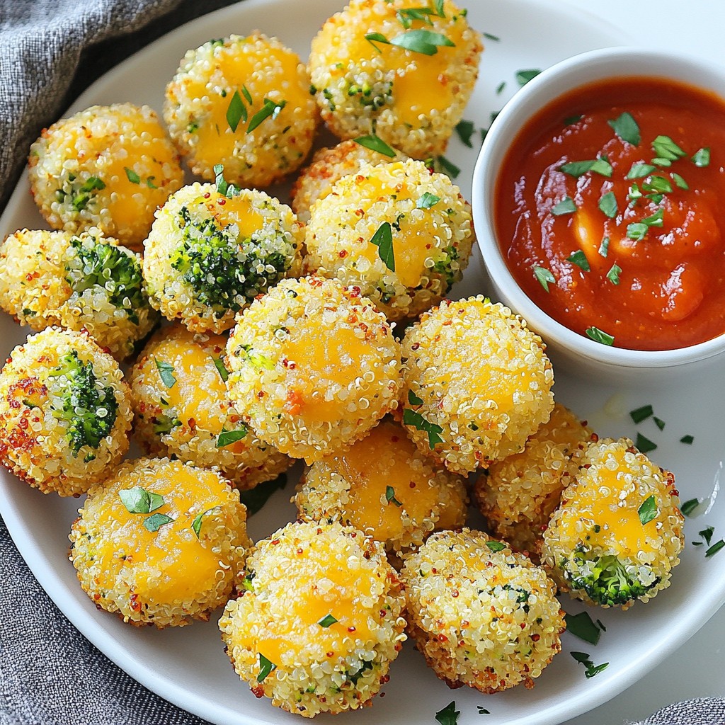 Cheddar Broccoli Quinoa Bites Flavorful Snack Idea