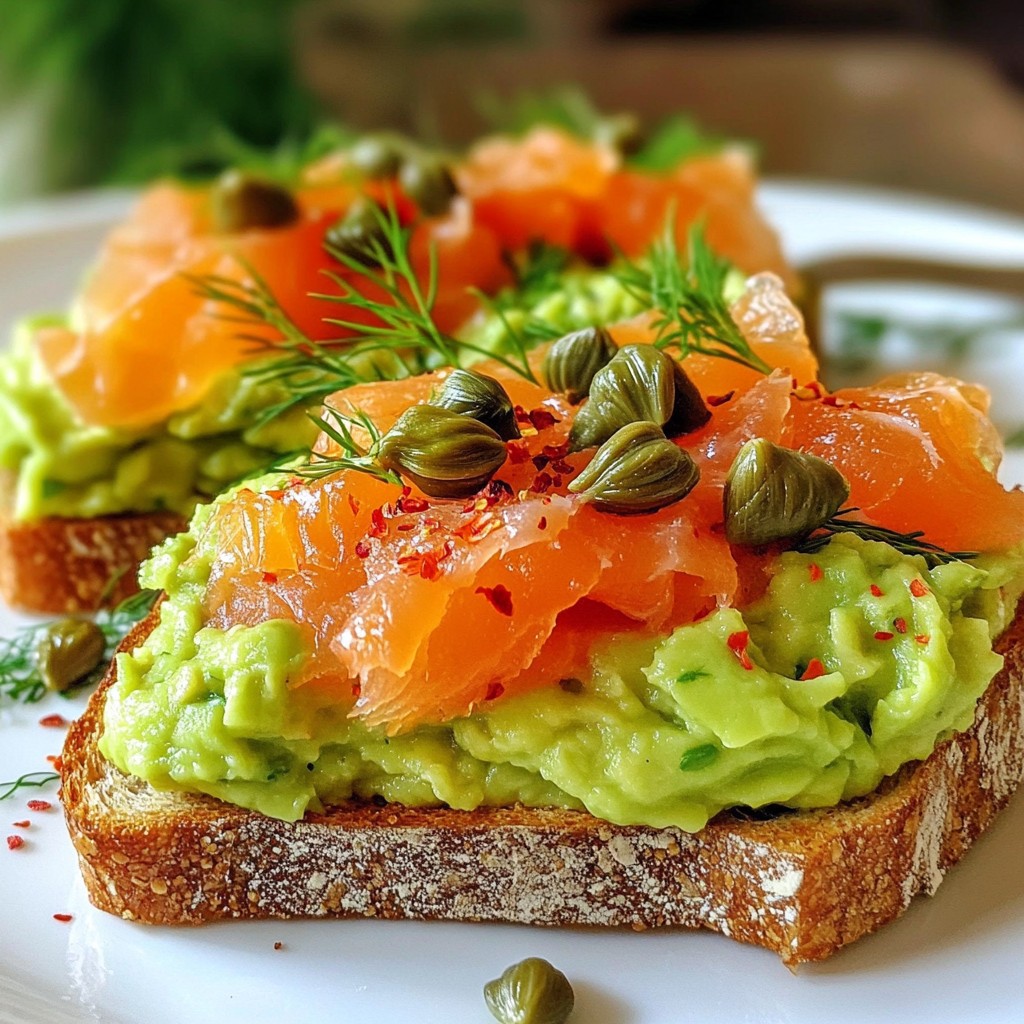 Smoked Salmon Avocado Toast Tasty Breakfast Idea