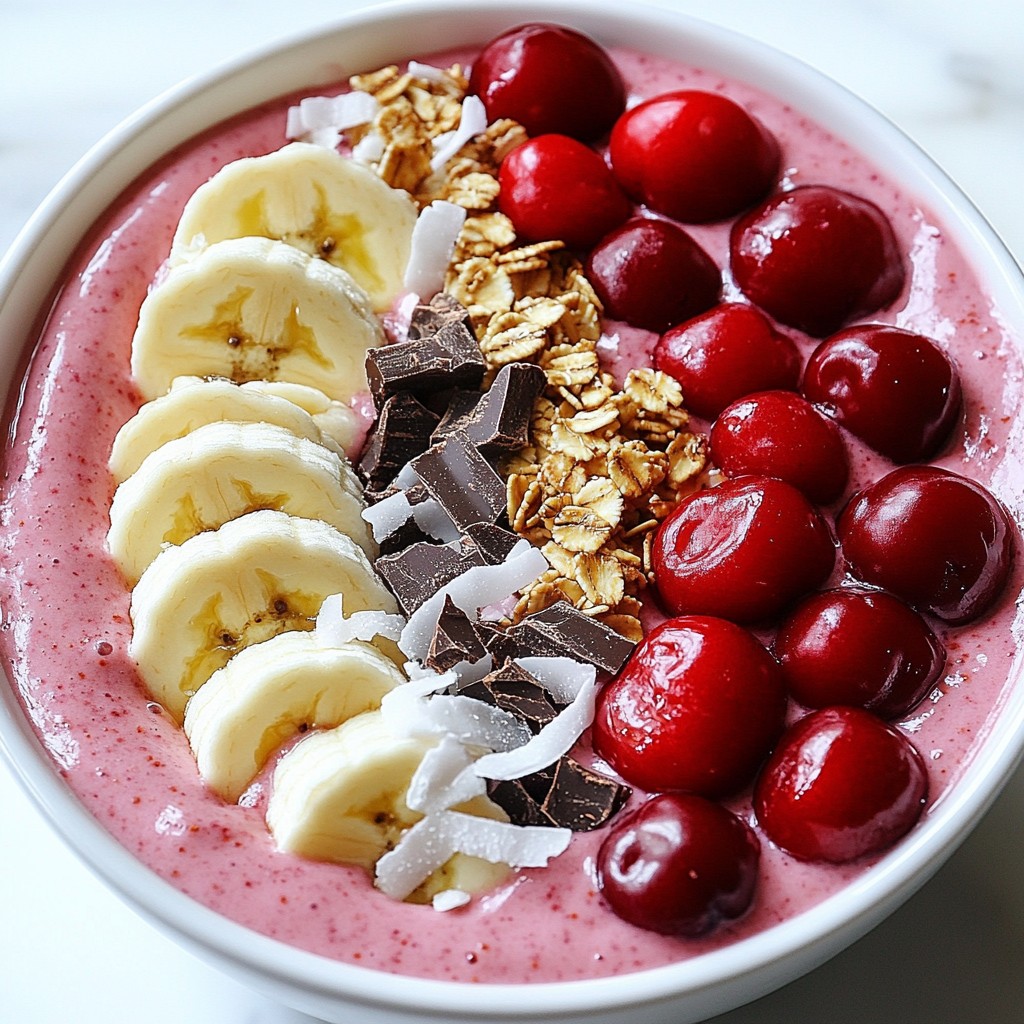 Cherry Chocolate Smoothie Bowl Energizing and Healthy