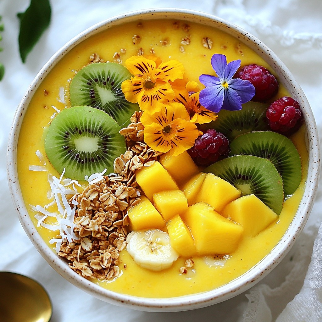 Mango Pineapple Smoothie Bowl Easy and Tasty Recipe