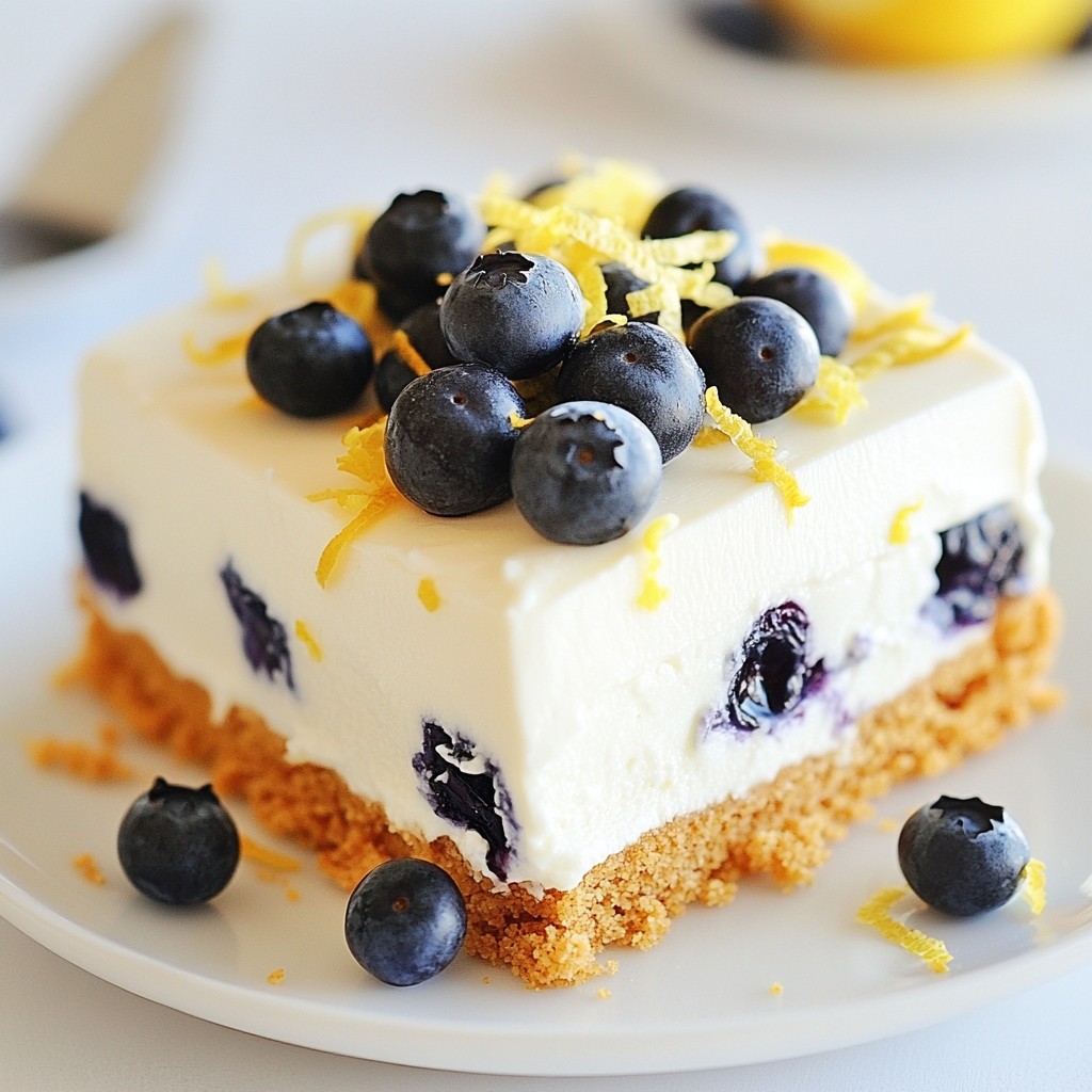 Blueberry Cheesecake Icebox Cake Delightful Treat