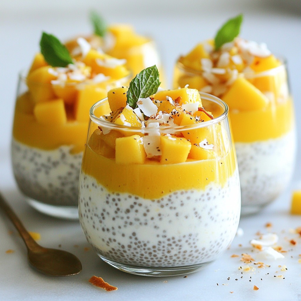 Coconut Mango Chia Pudding Simple and Creamy Delight
