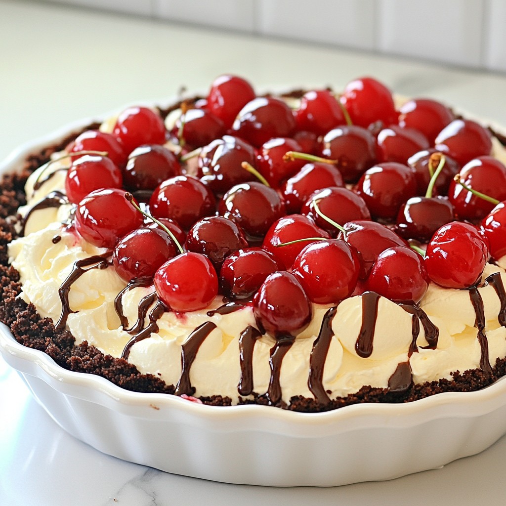 Irresistible Chocolate Cherry Icebox Pie Delight