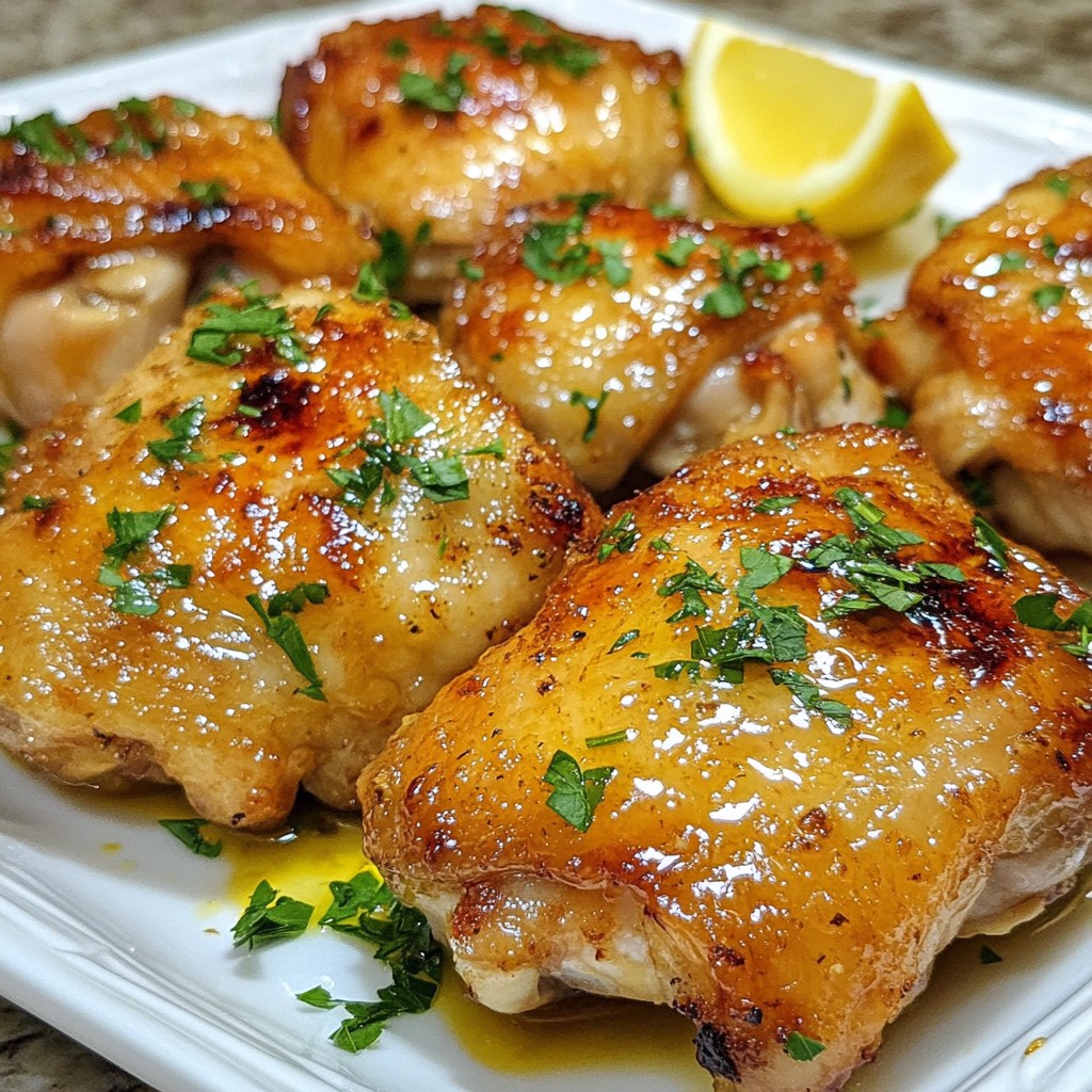 Lemon Garlic Chicken Thighs Flavorful and Simple Recipe