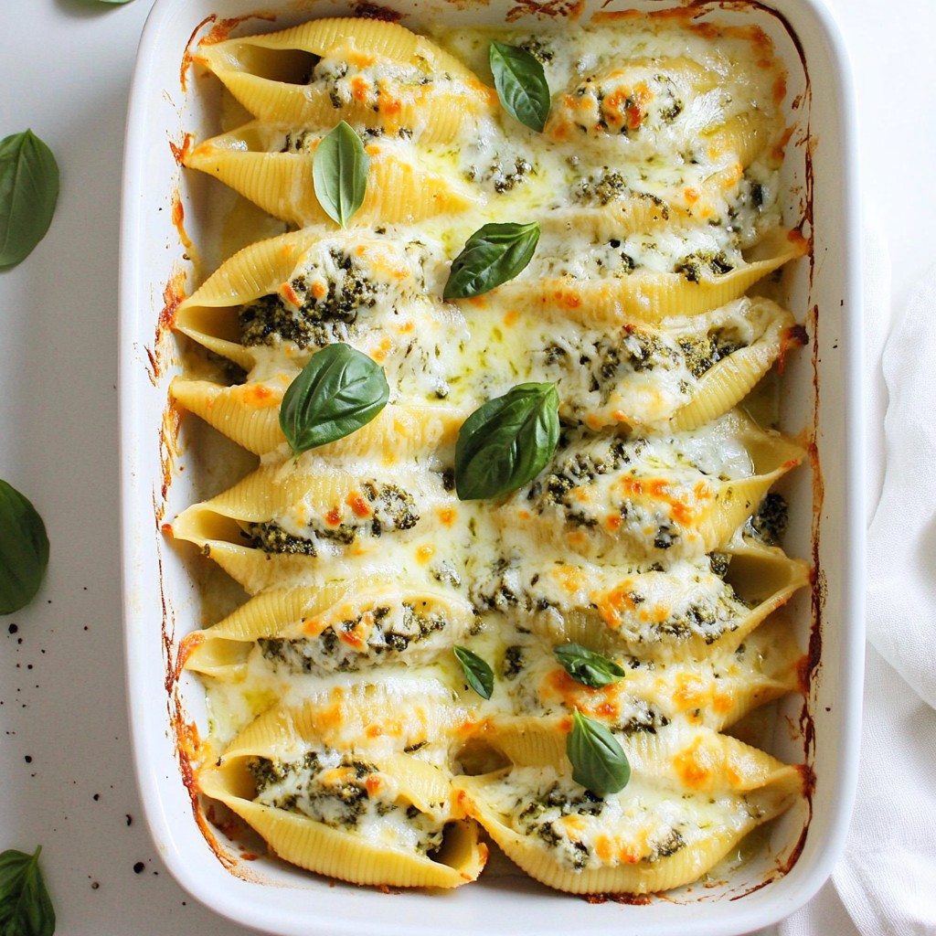 Pesto Ricotta Stuffed Shells Tasty and Simple Recipe