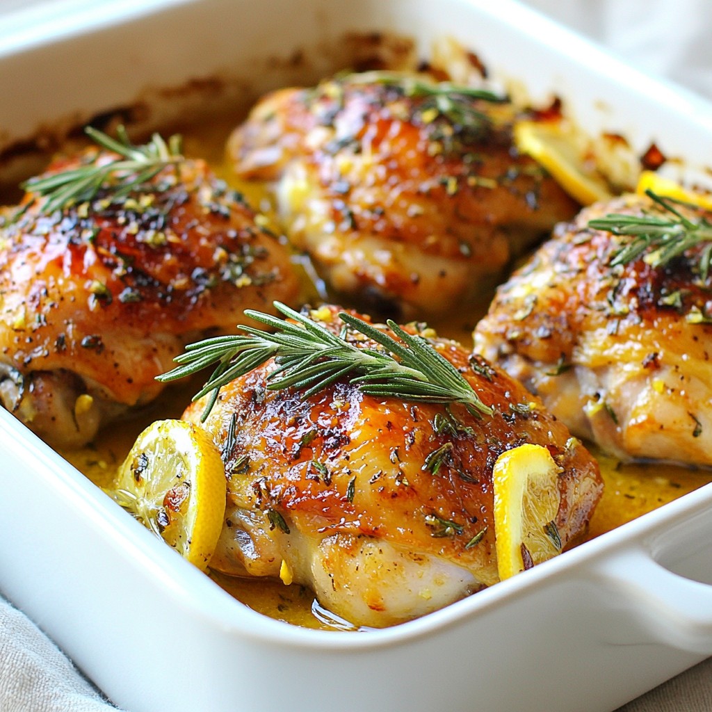 Lemon Rosemary Chicken Thighs Bold Flavor Delight
