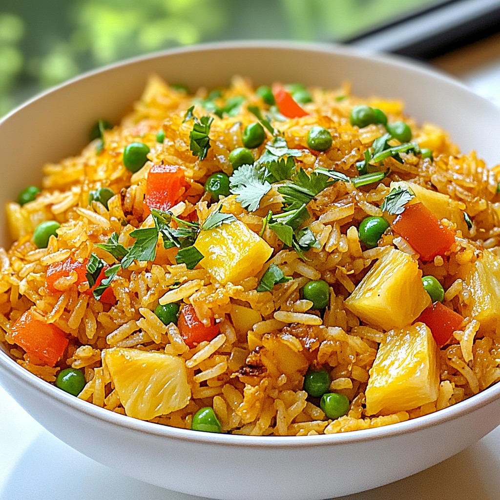 Coconut Pineapple Fried Rice Flavorful and Easy Recipe