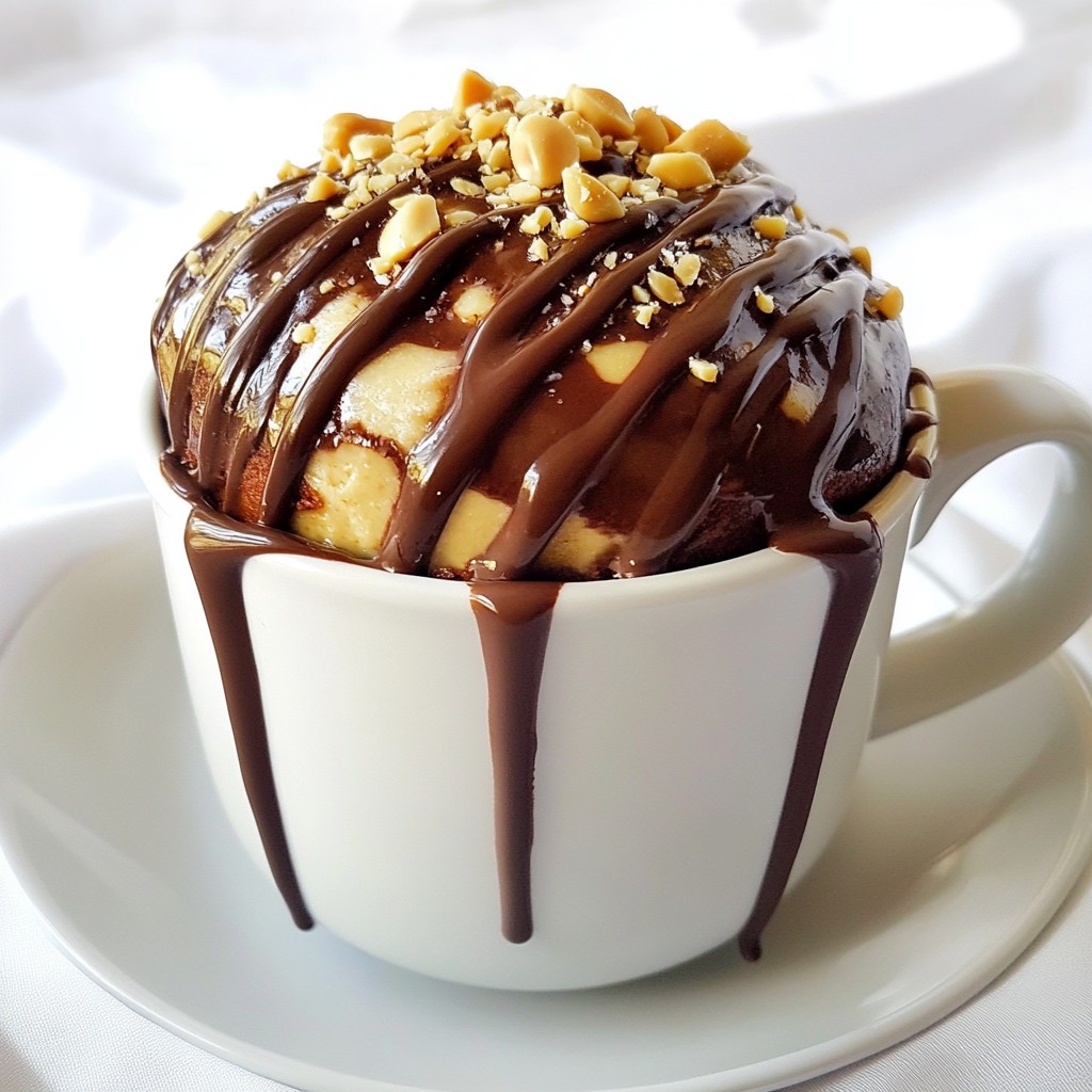 Chocolate Peanut Butter Mug Cake Indulgent Dessert Idea