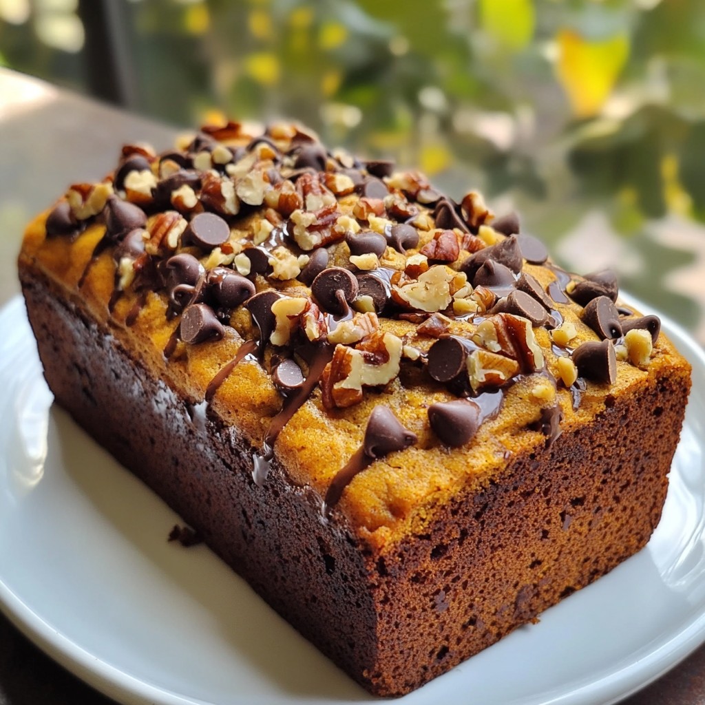 Chocolate Chip Pumpkin Bread Delicious Fall Delight