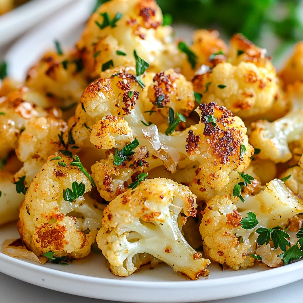 Garlic Herb Roasted Cauliflower Flavorful and Easy Dish