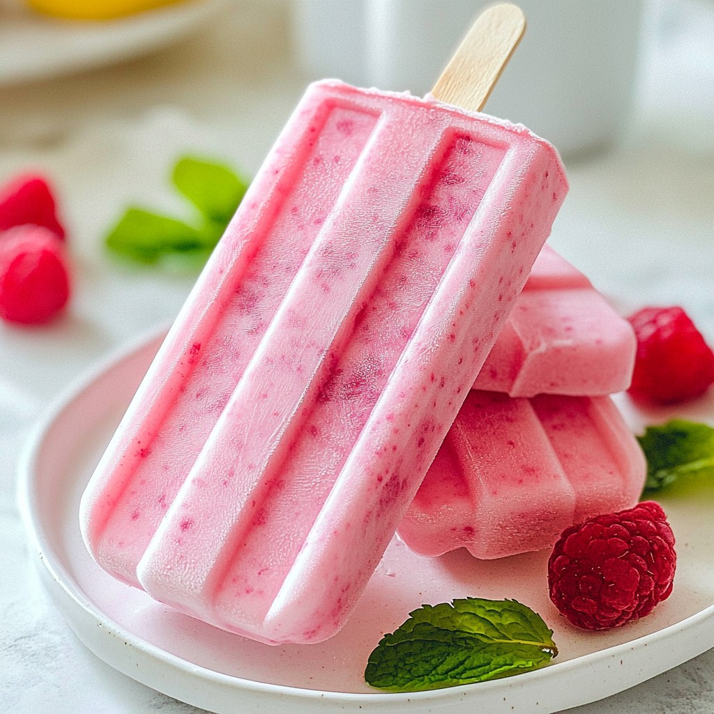 Raspberry Lemonade Popsicles Refreshing Summer Treat