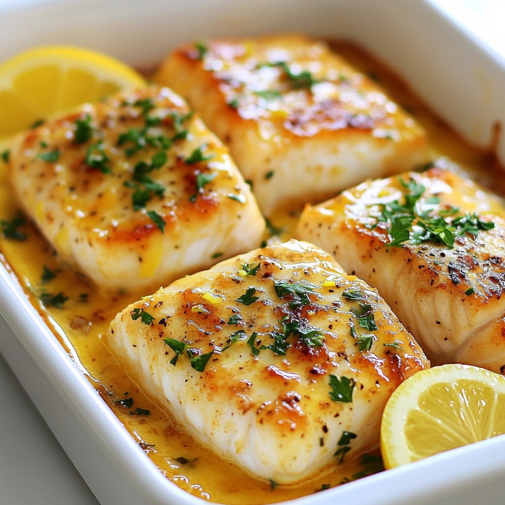 Lemon Garlic Butter Cod Quick and Flavorful Meal