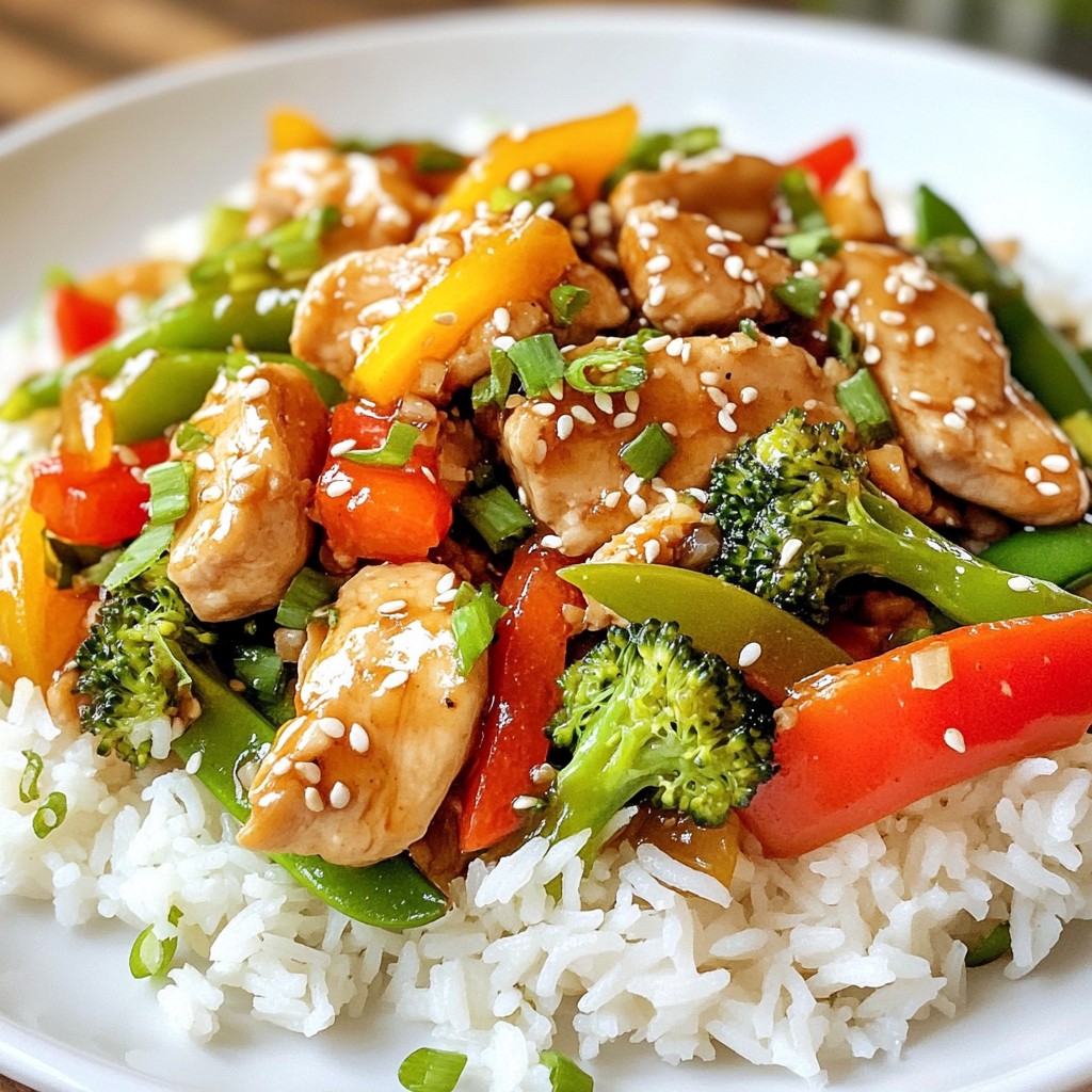 Savory Sesame Ginger Chicken Stir Fry Recipe