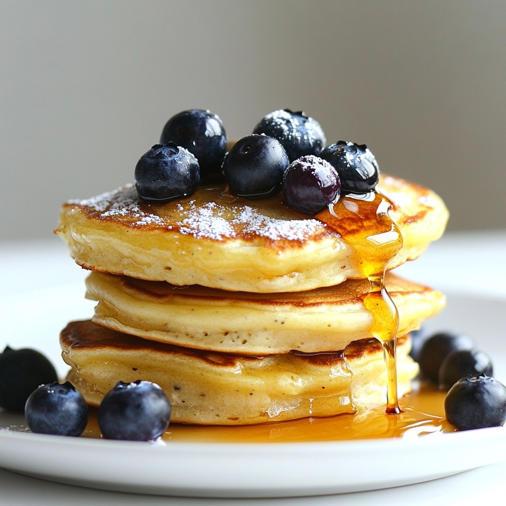 Blueberry Lemon Ricotta Pancakes Tasty and Fluffy Recipe