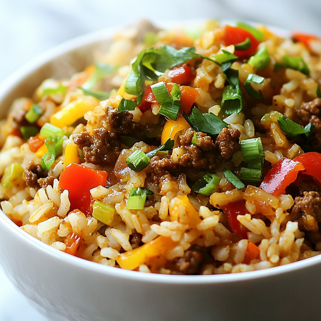 Spicy Cajun Dirty Rice Flavorful Comfort Dish