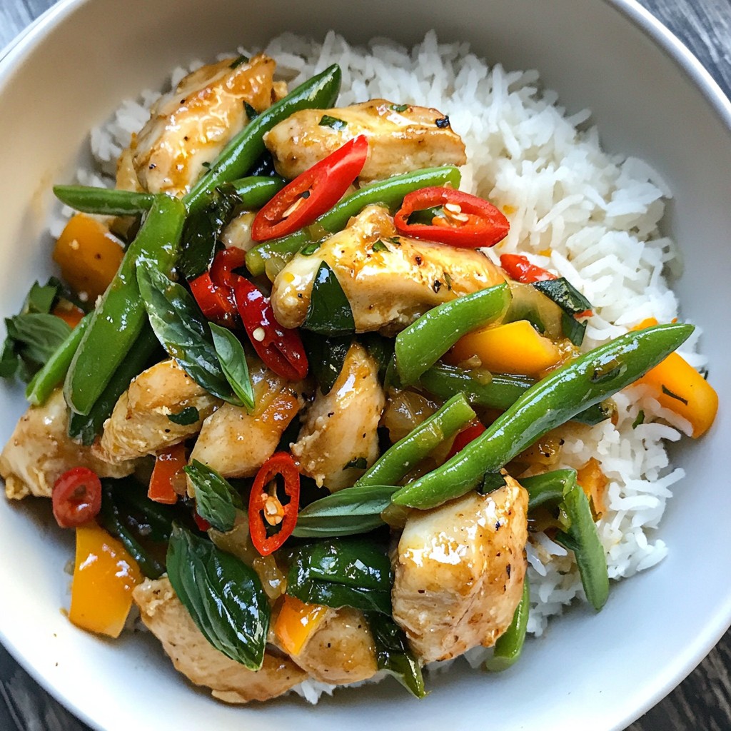 Thai Basil Chicken Stir-Fry Flavorful and Simple Meal
