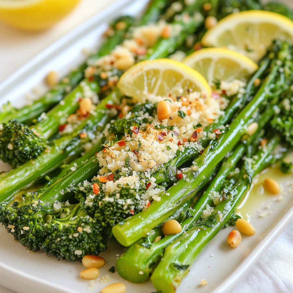 Lemon Parmesan Broccolini Fresh and Flavorful Dish