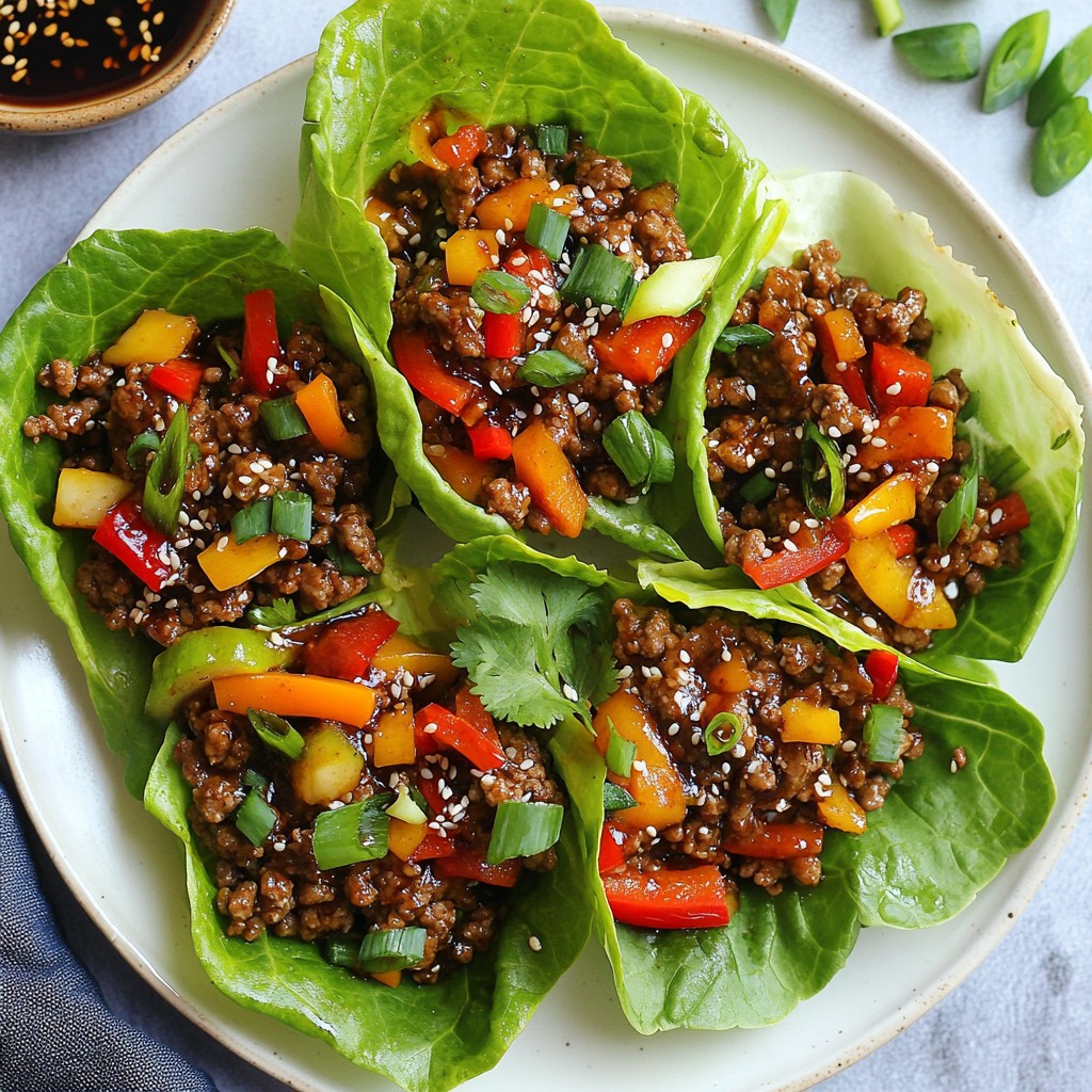 Teriyaki Beef Lettuce Wraps Flavorful and Easy Meal