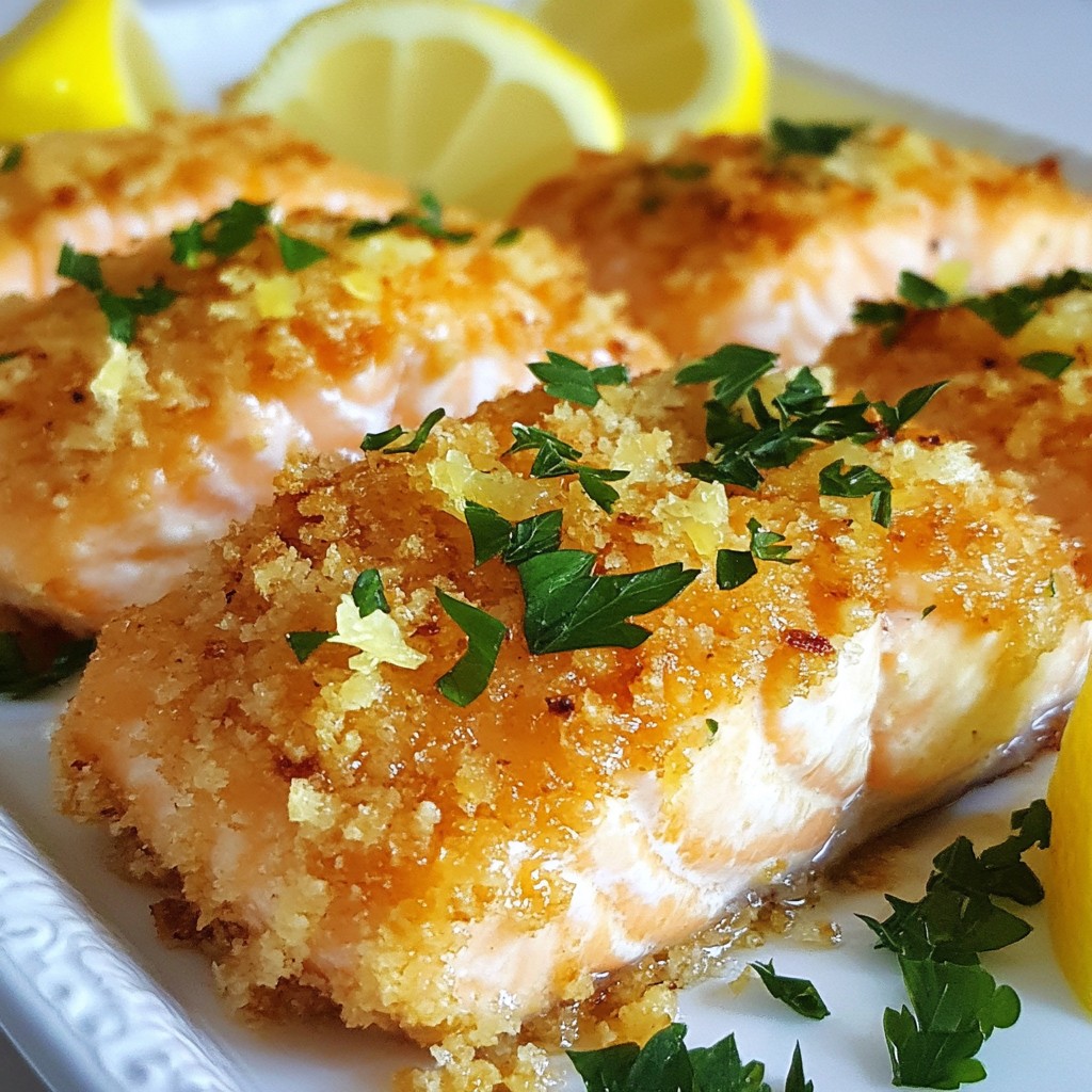 Garlic Parmesan Crusted Salmon Flavorful Dinner Treat