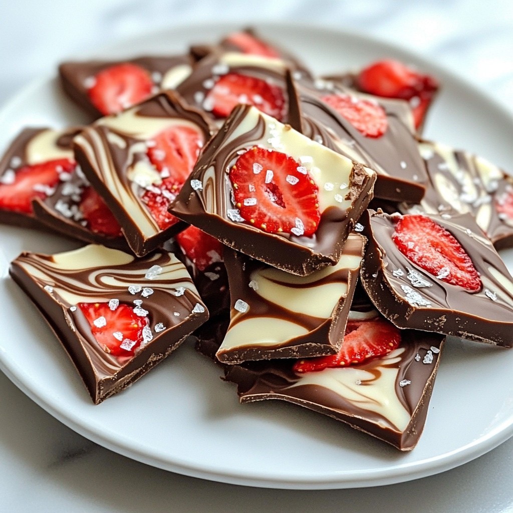 Chocolate Covered Strawberry Bark Simple Treat Recipe