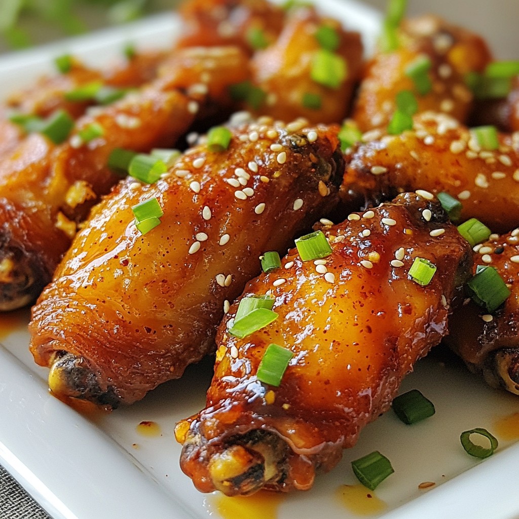 Spicy Honey Garlic Chicken Wings Easy and Tasty Recipe